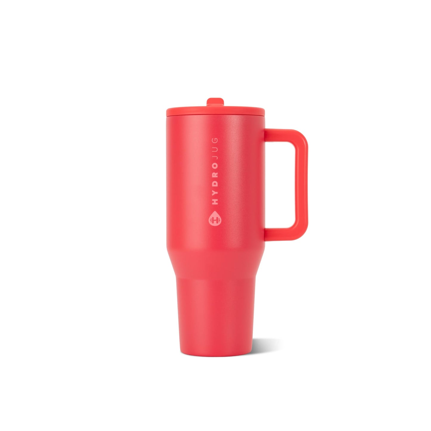 HydroJug Traveler 32oz, Insulated Tumbler with Handle & Straw, Pink Sand