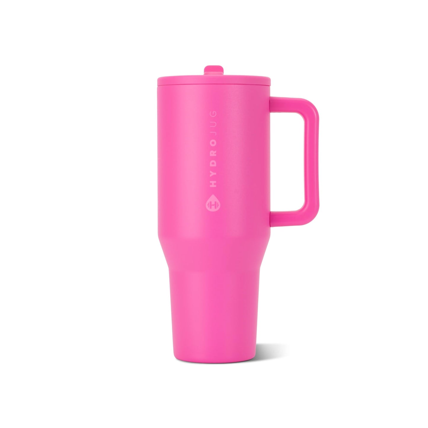 HydroJug Traveler 32oz, Insulated Tumbler with Handle & Straw, Pink Sand