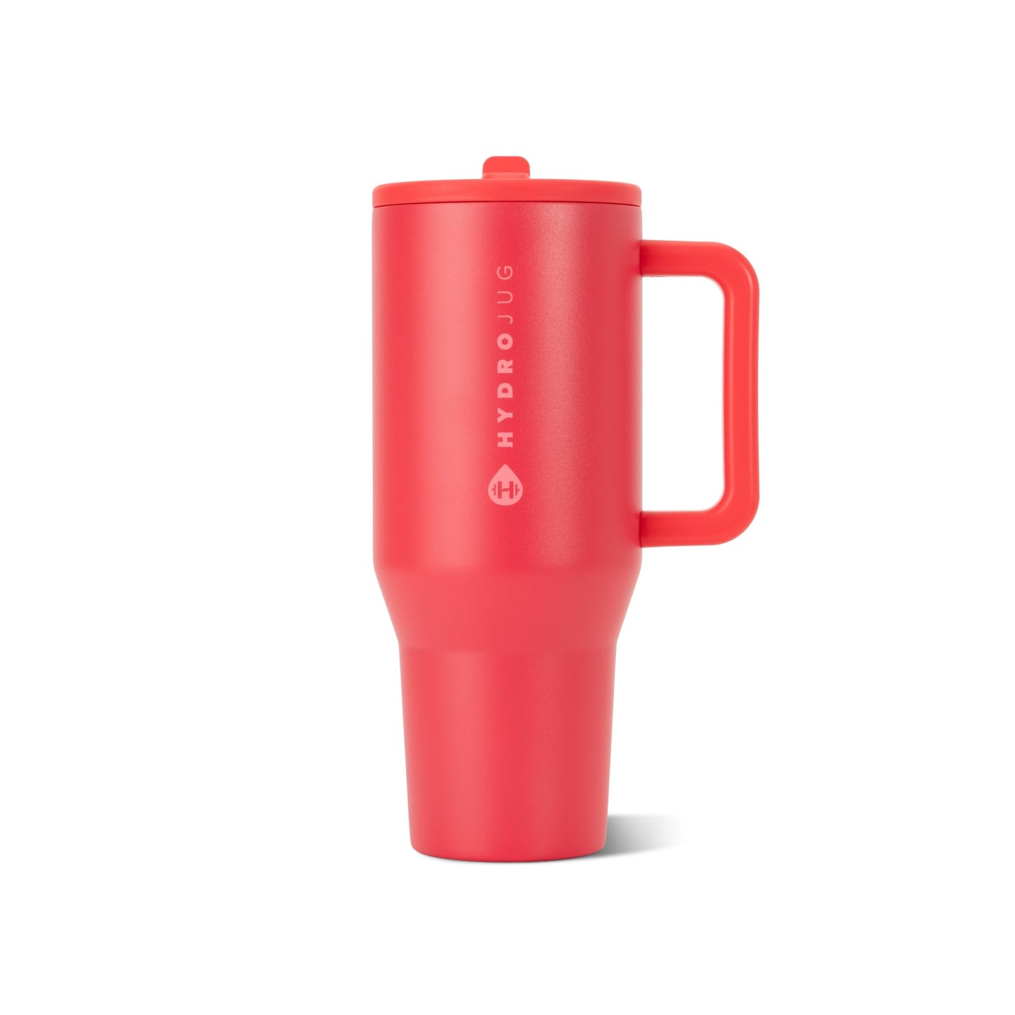 HydroJug Traveler 32oz, Insulated Tumbler with Handle & Straw, Pink Sand
