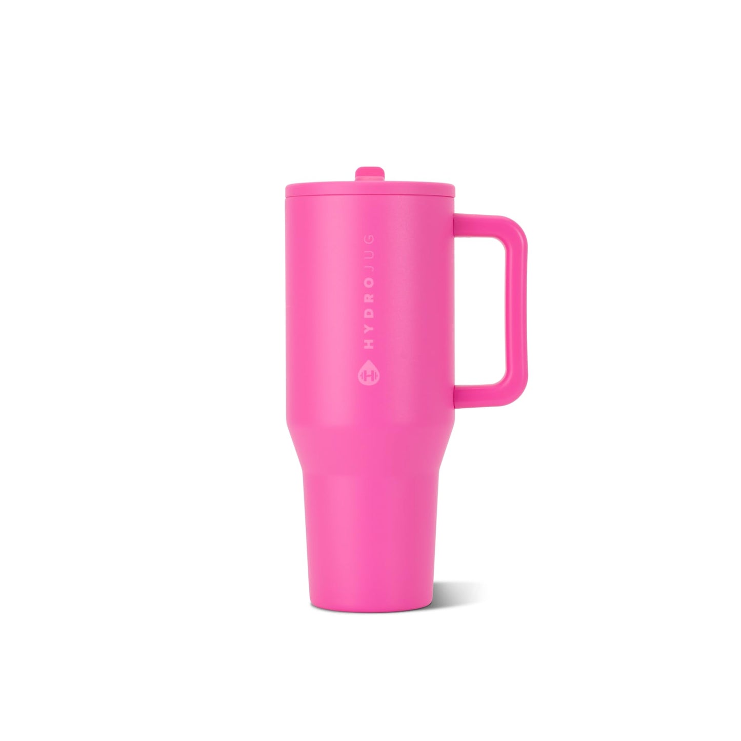 HydroJug Traveler 32oz, Insulated Tumbler with Handle & Straw, Pink Sand